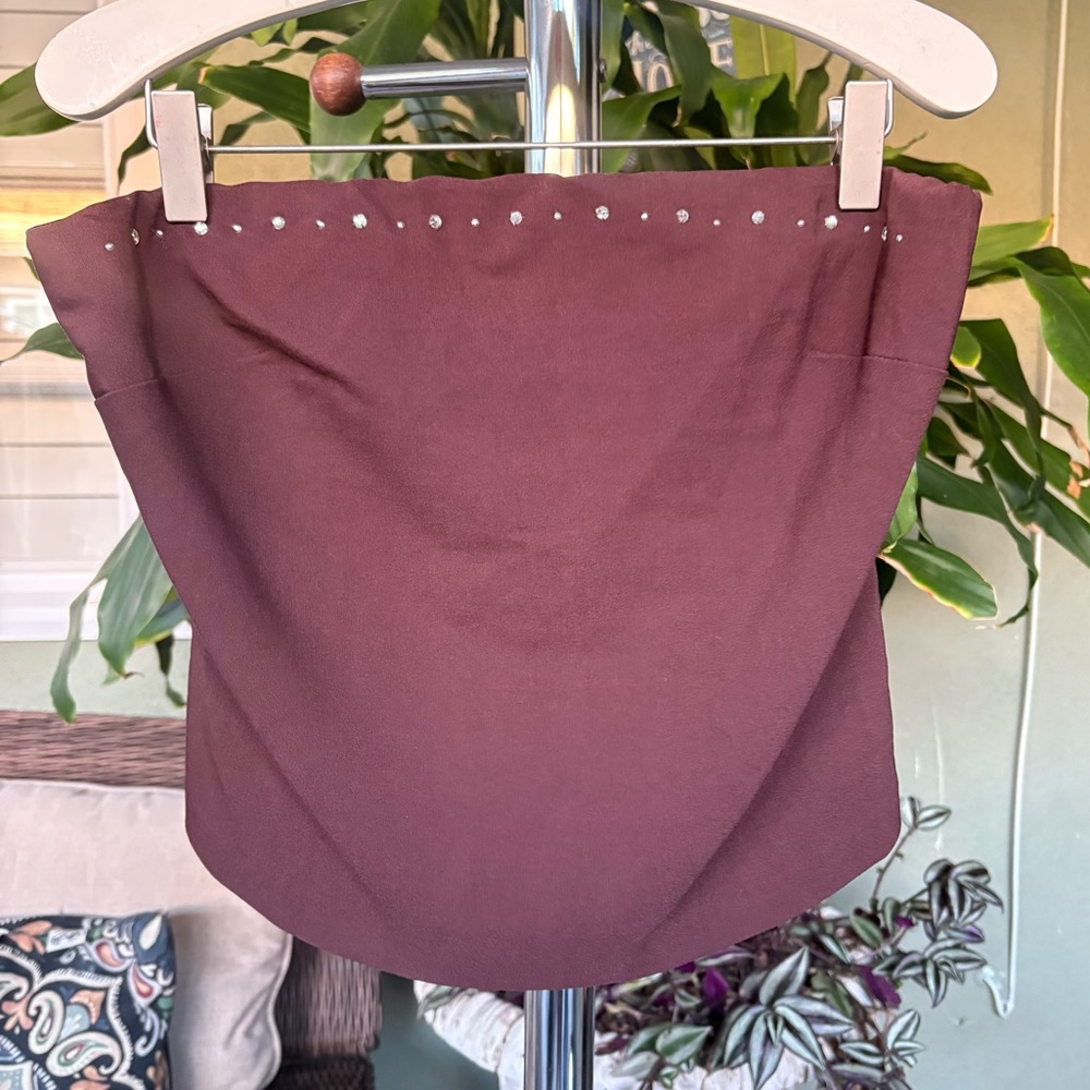 Y2K 2000s Brown Tube Top